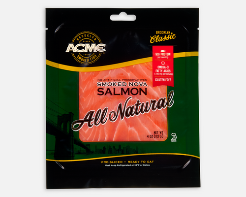 3 oz. All Natural Nova Smoked Salmon
