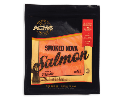 Nova Smoked Salmon (4 oz.) packaging