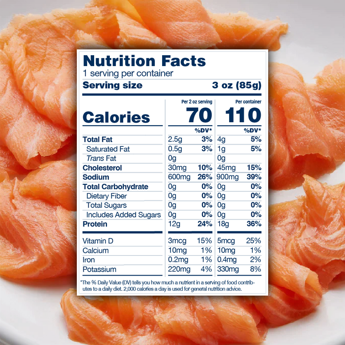 3 oz. Organic Smoked Salmon