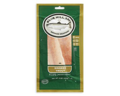 5 oz. Smoked Trout Fillets packaging
