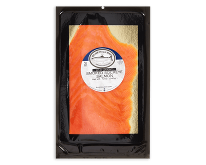 12 oz. Wild Sockeye Smoked Salmon packaging