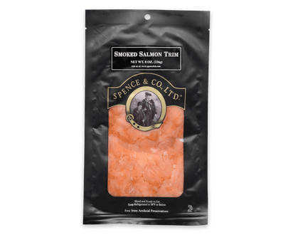 8 oz. Smoked Salmon Trim packaging