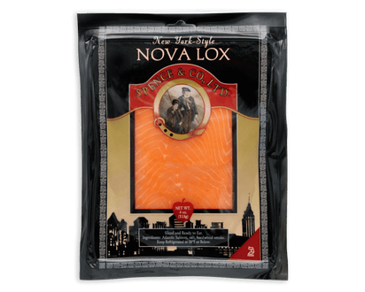 4 oz. New York Style Nova Lox packaging