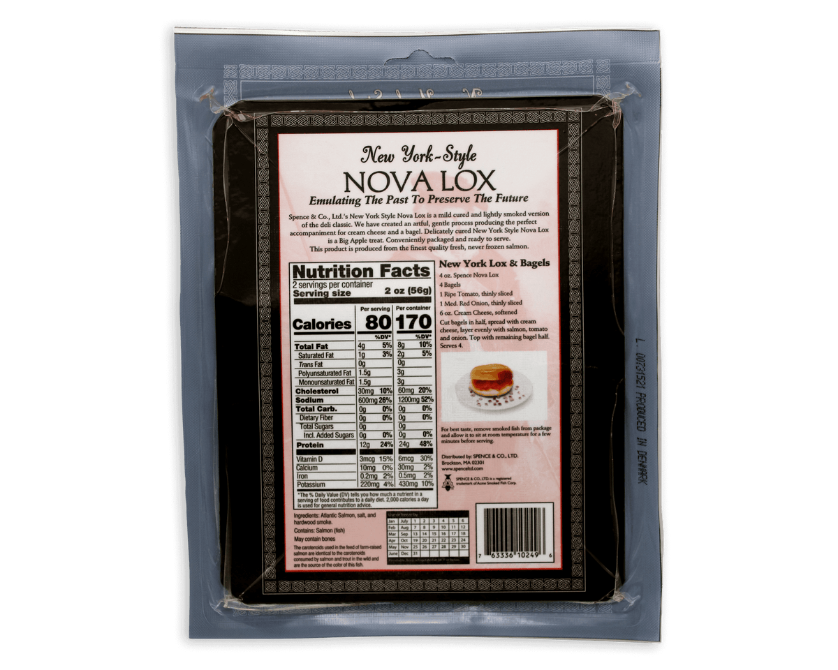 4 oz. New York Style Nova Lox Acme Smoked Fish
