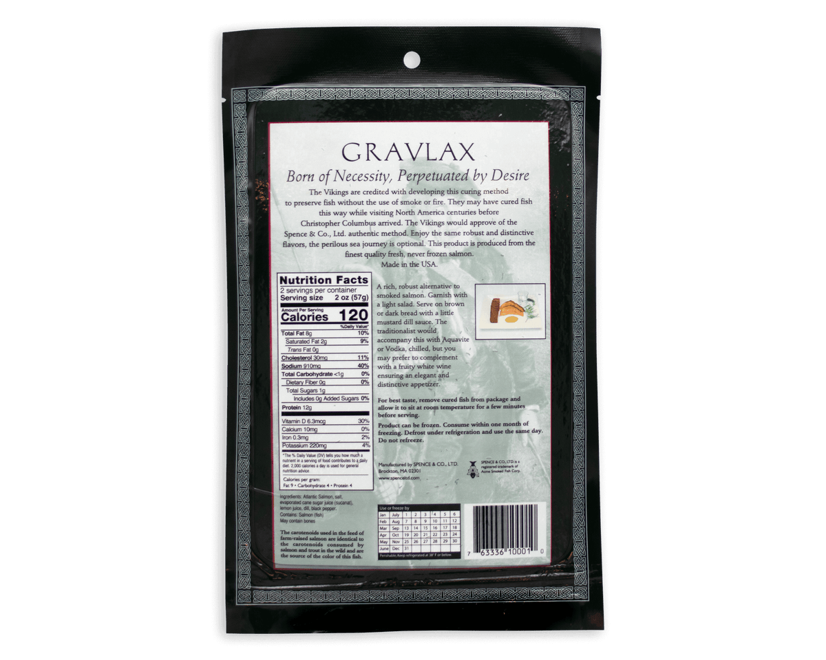4 oz. Gravlax Smoked Salmon - Acme Smoked Fish