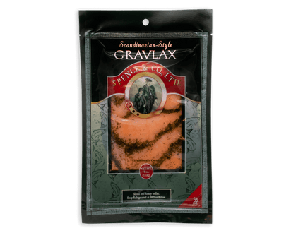 4 oz. Gravlax Smoked Salmon packaging