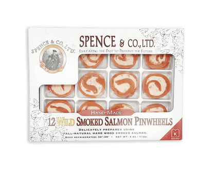4 oz. Wild Smoked Salmon Pinwheels packaging