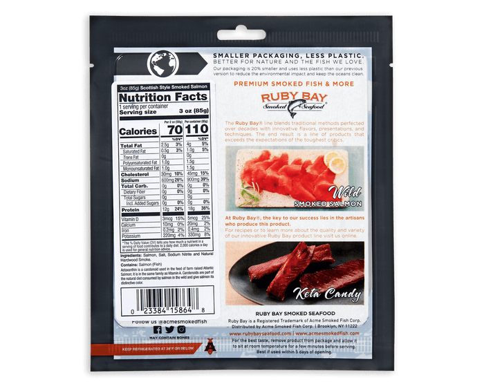 3 oz. Scottish Style Smoked Salmon