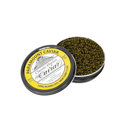 Classic Osetra Caviar (1 oz.) packaging