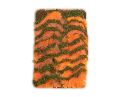 Pre-Sliced Gravlax Smoked Salmon (1 lb.) packaging