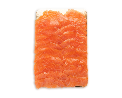 Pre-Sliced Plain Smoked Salmon (1 lb.) packaging