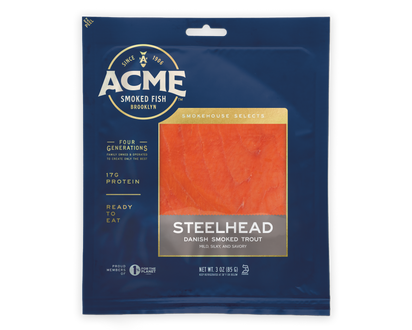 3 oz. Smoked Steelhead Trout packaging
