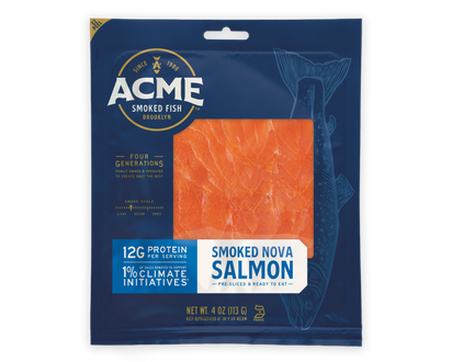 4 oz. Nova Smoked Salmon packaging