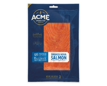 Nova Smoked Salmon (8 oz.) packaging