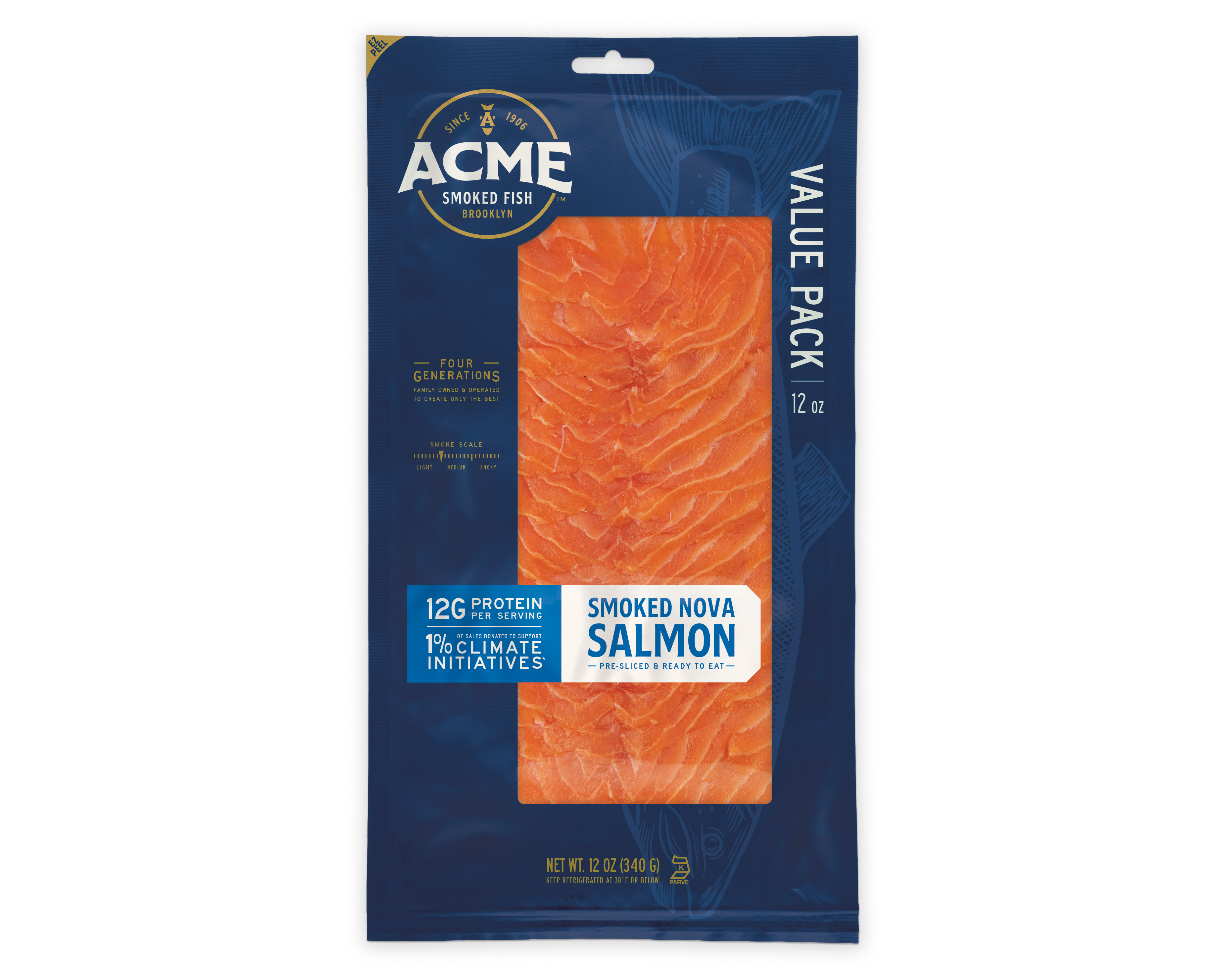16 oz. Nova Smoked Salmon - Acme Smoked Fish