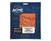 Acme 4 ounce everything bagel smoked salmon