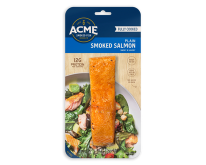 4 oz. Plain Smoked Salmon packaging