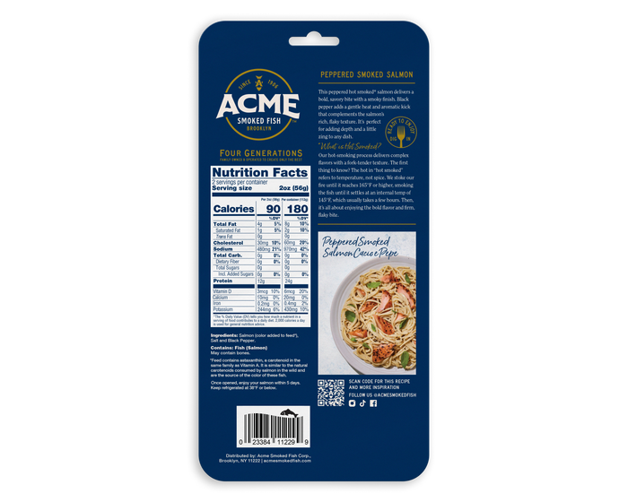 4 oz. Peppered Smoked Salmon