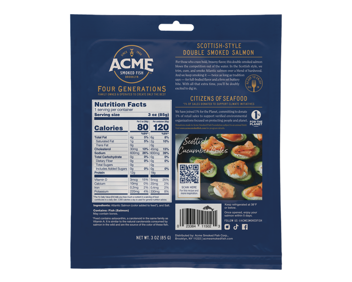 3 oz. Scottish-Style Smoked Salmon