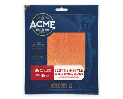 3 oz. Scottish-Style Smoked Salmon packaging