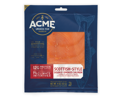 4 oz. Scottish-Style Smoked Salmon packaging