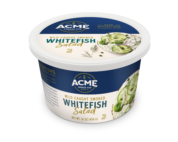 Acme 16 ounce smoked whitefish salad