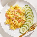 salty lox with eggs