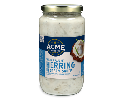 Herring in Cream (32 oz.) packaging