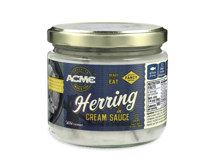 Herring in Cream (12 oz.) packaging