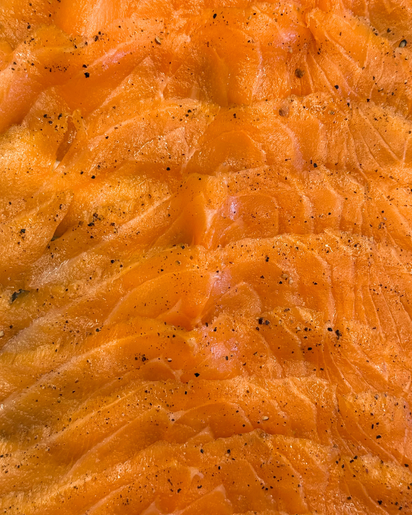 Maple Pepper Smoked Salmon - Gary's Special (1 lb.) packaging