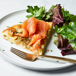 Blue Hill Bay wild coho smoked salmon galette