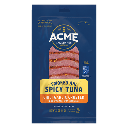 3 oz. Smoked Spicy Tuna packaging