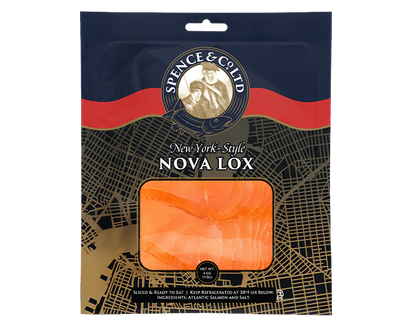 4 oz. New York Style Nova Lox packaging