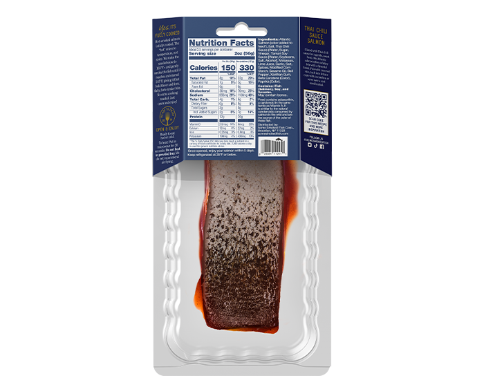 4.5 oz. Thai Chili Hot Smoked Salmon